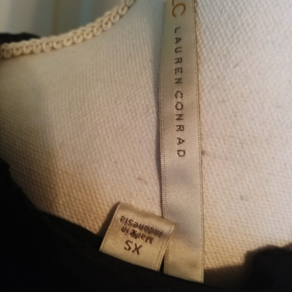 Lauren Conrad Lace Detail Button Back Blouse - Picture 4 of 5